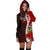 Solomon Islands Polynesian Hoodie Dress - Coat Of Arm With Hibiscus - Polynesian Pride