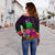 New Caledonia Polynesian Personalised Women's Off Shoulder Sweater - Summer Hibiscus - Polynesian Pride