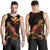 Hawaii Men Tank Top - Turtle With Blooming Hibiscus Gold - Polynesian Pride