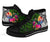 Tahiti High Top Shoes - Turtle Plumeria Banana Leaf - Polynesian Pride