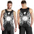 Nauru Polynesian Men Tank Top Map Black - Polynesian Pride