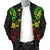 Fiji Polynesian Men's Bomber Jacket Map Reggae - Polynesian Pride