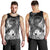 Custom Personalised Yap Men's Tank Top - Humpback Whale with Tropical Flowers (White) - Polynesian Pride