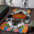 Papua New Guinea Area Rug - Coat OfArmsWith Tropical Flowers - Polynesian Pride