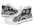 American Samoa High Top Shoes - White Tentacle Turtle - Polynesian Pride