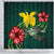 Papua New Guinea Polynesian Shower Curtain - Green Turtle Hibiscus - Polynesian Pride