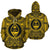 Guam ll Over Hoodie Guam Coat of rms Polynesian Gold Black - Polynesian Pride