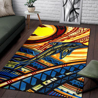 Palau Area Rug - Dolphin Surfing - Polynesian Pride