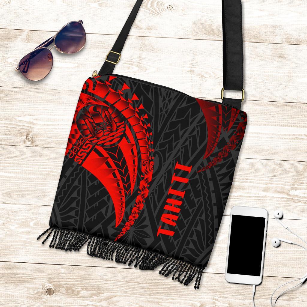 Tahiti Boho Handbag - Polynesian Tahiti Seal One Style One Size Red - Polynesian Pride