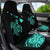 Hawaii Map Plumeria Polynesian Turquoise Turtle Car Set Covers - Polynesian Pride