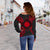 Marshall Islands Polynesian Shoulder Sweater Map Red - Polynesian Pride