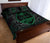 Guam Polynesian Quilt Bed Set - Green Hibiscus Coat Of Arms - Polynesian Pride