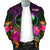 YAP Personalised Men's Bomber Jacket - Summer Hibiscus - Polynesian Pride