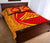 Hawaii Quilt Bed Set Mauna Kea Polynesian - Circle Style Red And Yellow - Polynesian Pride