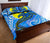 Palau Polynesian Quilt Bed Set - Palau Flag with Polynesian Tattoo - Polynesian Pride