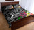 American Samoa Polynesian Quilt Bed Set - Turtle Plumeria (Black) - Polynesian Pride