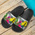 New Caledonia Slide Sandals - Turtle Plumeria Banana Leaf - Polynesian Pride