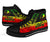 Yap State High Top Shoe - Reggage Color Symmetry Style - Polynesian Pride