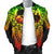 Tonga Polynesian Men's Bomber Jacket - Tattoo Pattern With Seal Reggae - Polynesian Pride