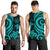 Tahiti Men's Tank Top - Turquoise Tentacle Turtle - Polynesian Pride