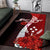 Kosrae Polynesian Custom Personalised Area Rug - Coat Of Arm With Hibiscus - Polynesian Pride