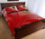 American Samoa Polynesian Quilt Bed Set - Bald Eagle (Red) - Polynesian Pride