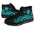 Wallis and Futuna High Top Canvas Shoes - Turquoise Tentacle Turtle - Polynesian Pride