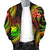 Samoa Polynesian Men Bomber Jacket - Reggae Plumeria - Polynesian Pride