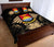 Kiribati Polynesian Quilt Bed Set Hibiscus Gold - Polynesian Pride