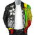 Kosrae Micronesia Men's Bomber Jackets Reggae - Turtle With Hook - Polynesian Pride