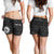 Tahiti Personalised Women's Shorts - Tahiti Seal In Polynesian Tattoo Style (Black) - Polynesian Pride