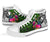 Yap High Top Shoes - Turtle Plumeria Banana Leaf - Polynesian Pride