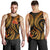 Kosrae Micronesian Men Tank Top - Gold Plumeria - Polynesian Pride