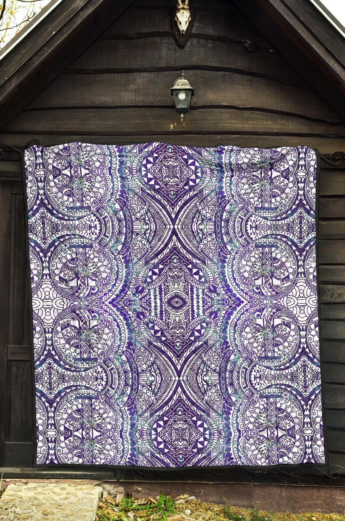 Polynesian Premium Quilt Violet - Polynesian Pride