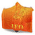 Sun In Leo Zodiac Hooded Blanket Polynesian Tattoo Simple - Orange - Polynesian Pride