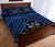 Fiji Quilt Bed Set - Fiji Seal With Polynesian Tattoo Style (Blue) - Polynesian Pride