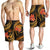 Guam Polynesian Men Shorts - Gold Plumeria - Polynesian Pride