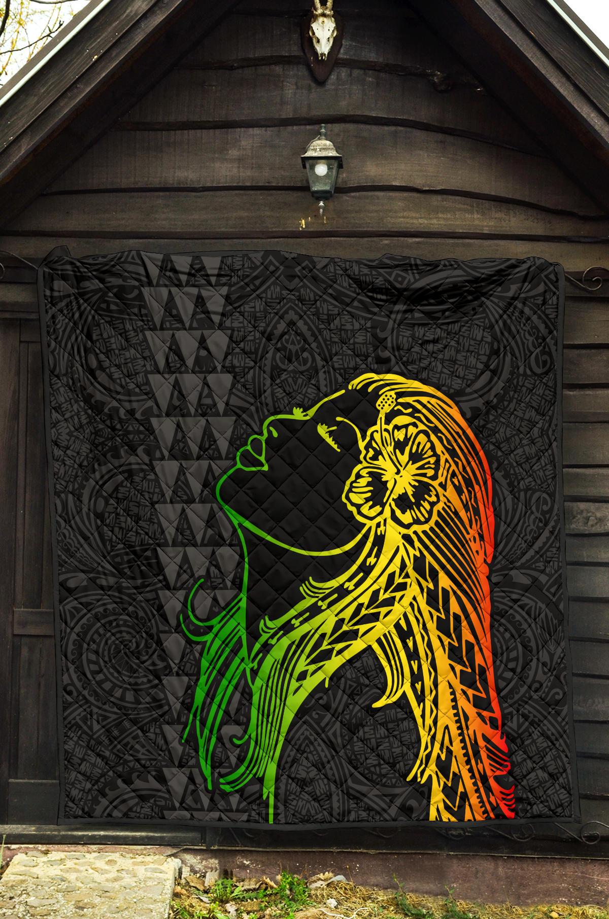 Hula Girl Premium Quilt - Polynesian Pride