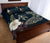 Hawaii Tropical Hibiscus Turtle Shark Aumakua Quilt Bed Set - Lucas Style - Blue - Polynesian Pride