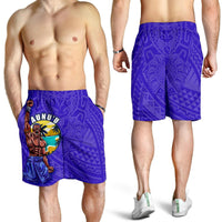 American Samoa Polynesian Men Shorts - Aunu'u Island PURPLE - Polynesian Pride