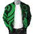 Cook Islands Men's Bomber Jacket - Green Tentacle Turtle - Polynesian Pride