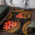 Kosrae Micronesian Area Rug - Gold Plumeria - Polynesian Pride