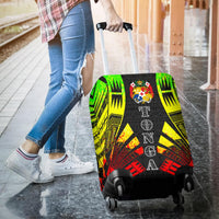 Tonga Luggage Cover - Polynesian Tattoo Reggae - Polynesian Pride