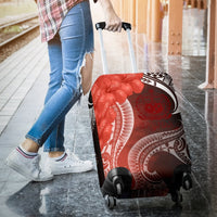 Samoa Luggage Covers - Samoa Seal Wave Style (Red) - Polynesian Pride