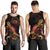 Hawaii Men Tank Top - Turtle With Blooming Hibiscus Gold - Polynesian Pride