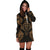 Kosrae Polynesian Hoodie Dress Map Gold - Polynesian Pride