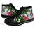 Kosrae High Top Shoes White - Turtle Plumeria Banana Leaf - Polynesian Pride