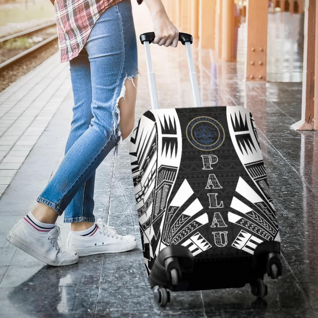 Palau Luggage Cover - Polynesian Tattoo Black - Polynesian Pride