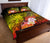 Guam Custom Personalised Quilt Bed Set - Humpback Whale with Tropical Flowers (Yellow) - Polynesian Pride