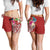 YAP Polynesian All Over Print Women's Shorts - Summer Plumeria (Red) - Polynesian Pride